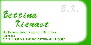 bettina kienast business card